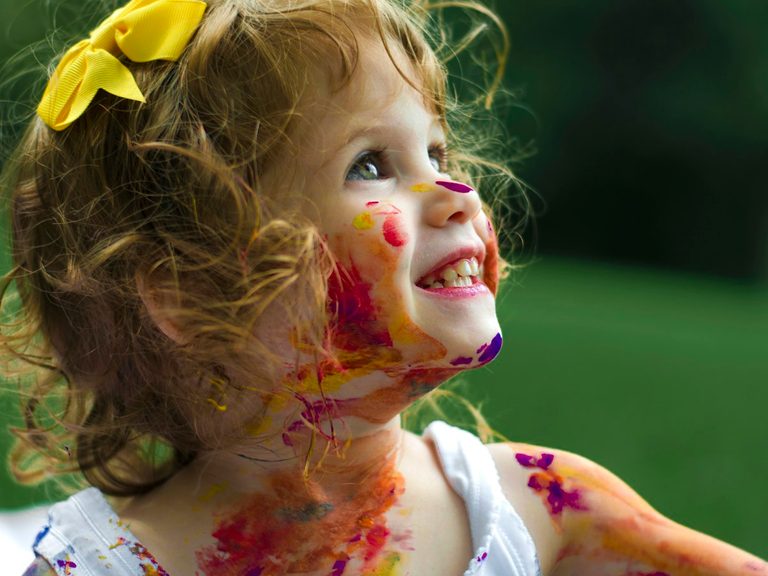 Natural outdoor portrait of a child